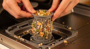 water standing in dishwasher